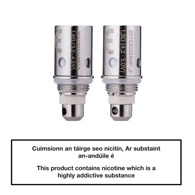 Aspire BVC Coils 1.6 ohm & 1.8 ohm