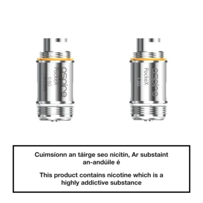 Aspire PockeX 0.6 ohm & 1.2 ohm Coils