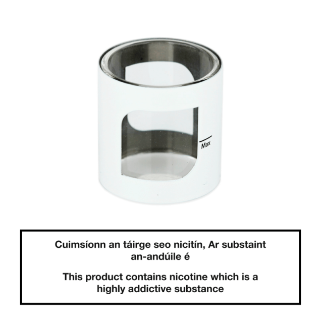 Aspire PockeX Replacement Glass & Tube - White