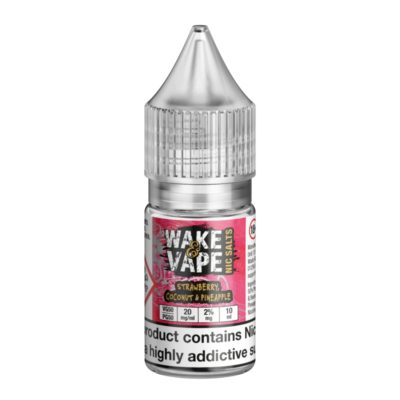Wake & Vape Strawberry, Coconut & Pineapple 10ml Nic Salt