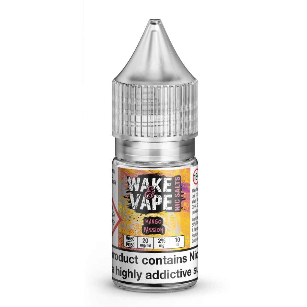 Wake & Vape Mango Passionfruit 10ml Nic Salt