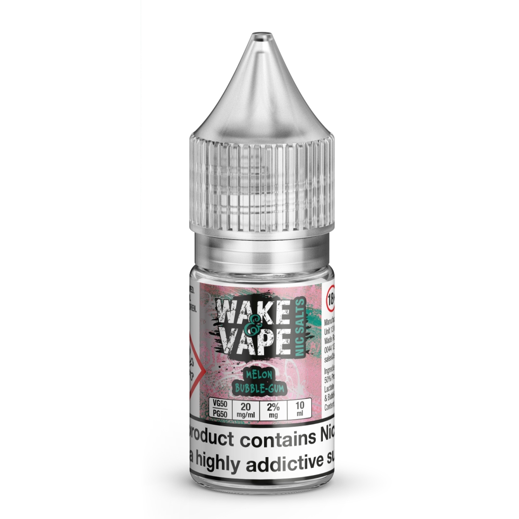 Wake & Vape Melon Bubblegum 10ml Nic Salt