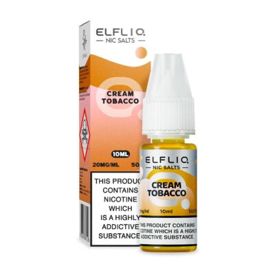 Cream Tobacco Elfliq Nic Salt 10ml by Elf Bar