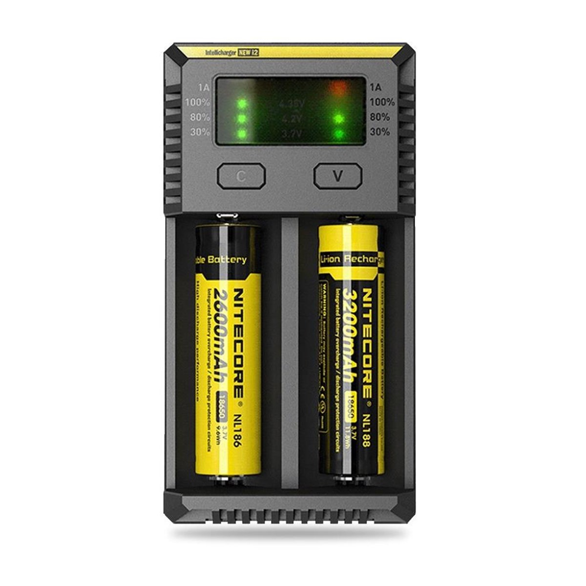 Nitecore Intelli i2 Battery Charger - Power on Nitecore Intelli i2 Battery Charger - Image 2