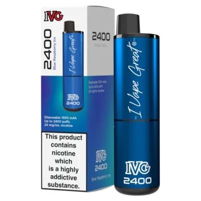 Blue Raspberry Ice IVG 2400 Disposable Vape