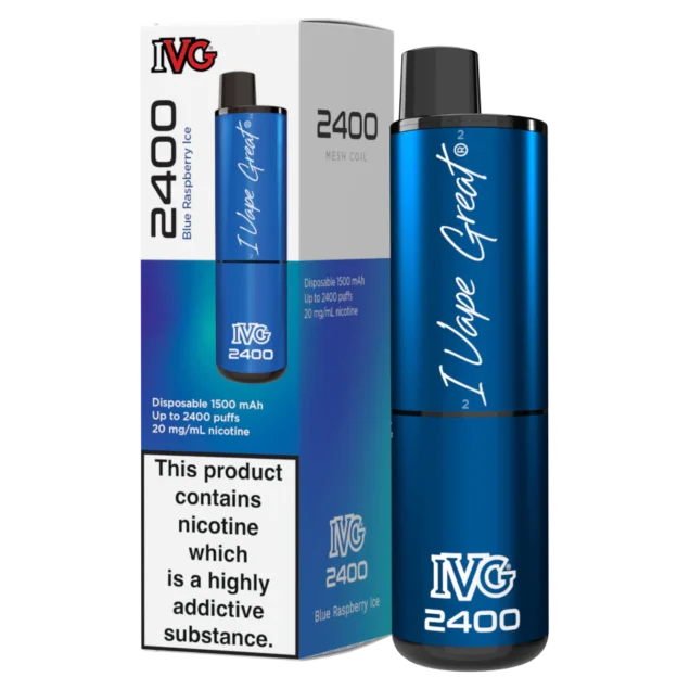 Blue Raspberry Ice IVG 2400 Disposable Vape