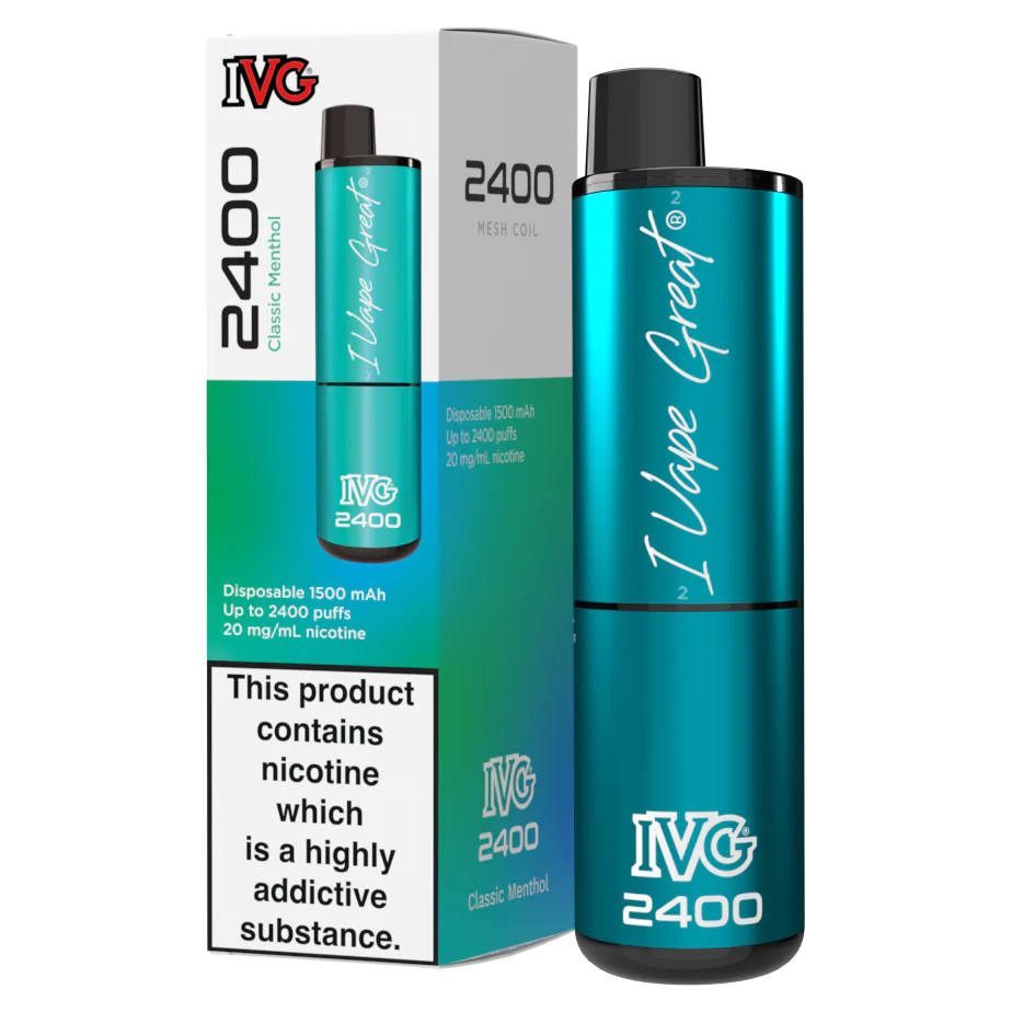 Classic Menthol IVG 2400 Disposable Vape Classic Menthol IVG 2400 Disposable Vape