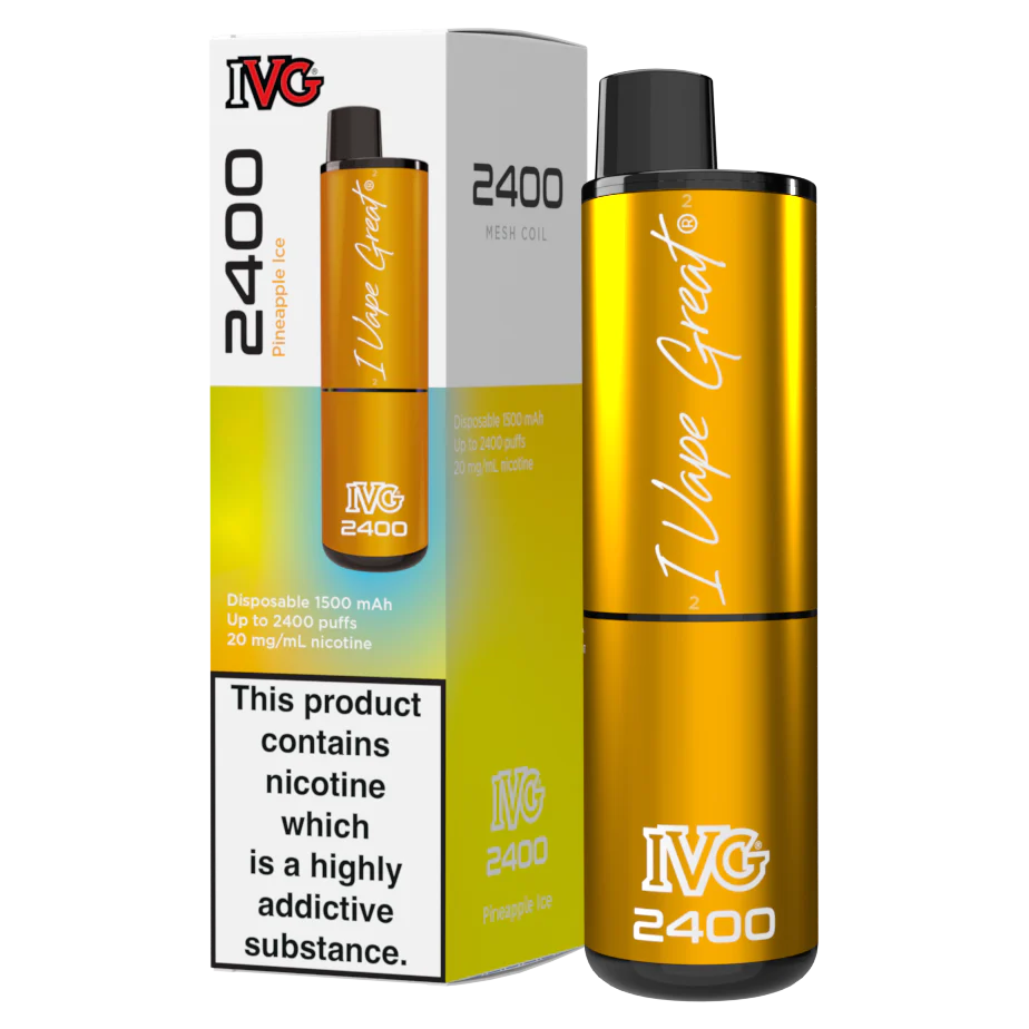 Pineapple Ice IVG 2400 Disposable Vape Pineapple Ice IVG 2400 Disposable Vape