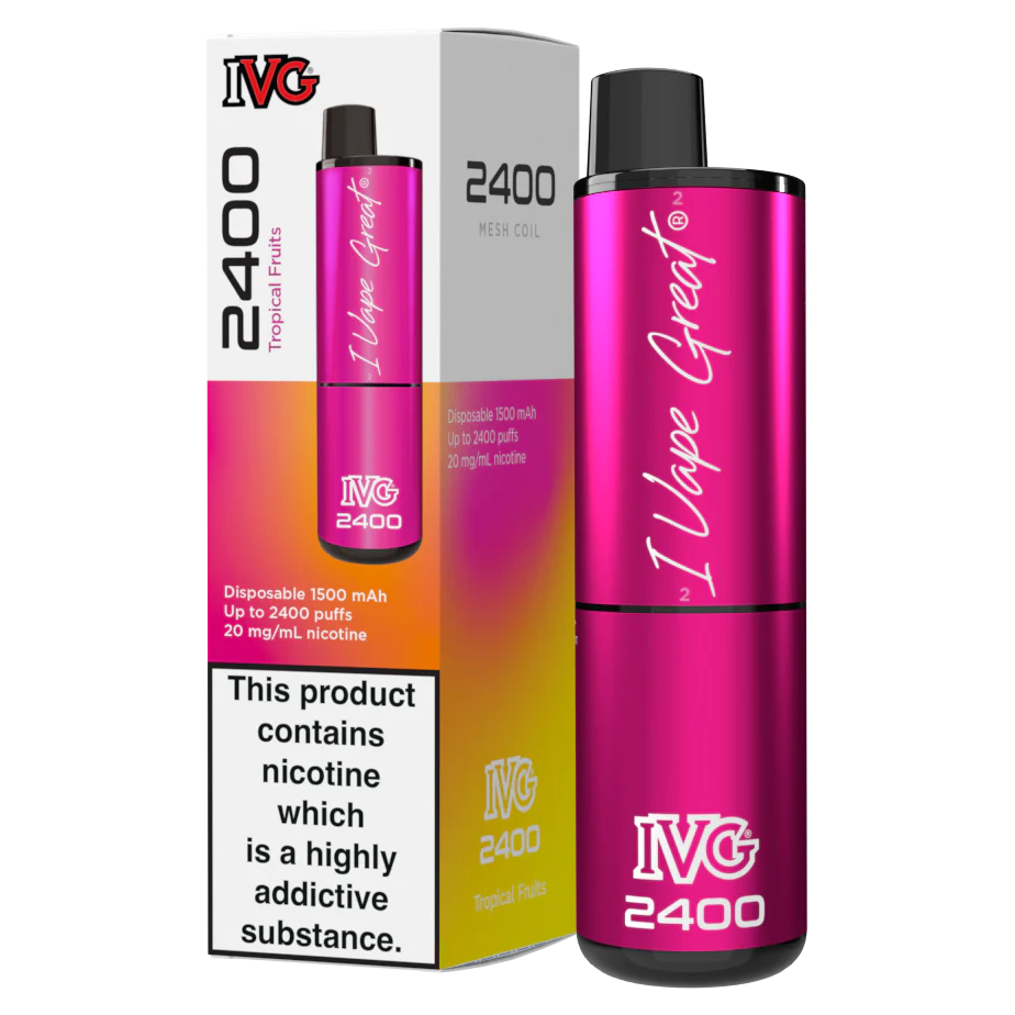 Tropical Fruits IVG 2400 Disposable Vape Tropical Fruits IVG 2400 Disposable Vape