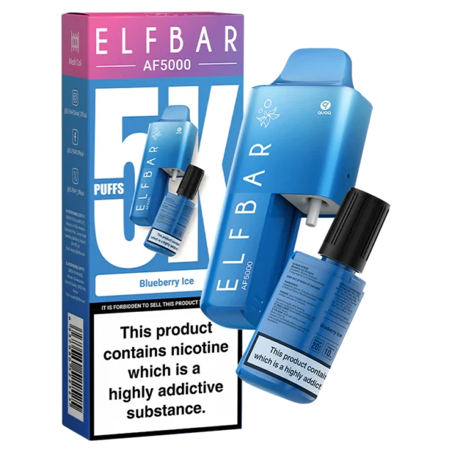 Blueberry Ice Elf Bar AF5000 Disposable Vape Kit