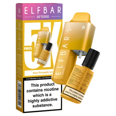 Sour Pineapple Ice Elf Bar AF5000 Disposable Vape Kit