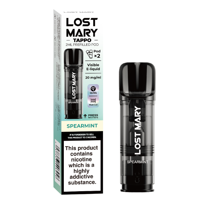 Spearmint Lost Mary Tappo Pods Spearmint Lost Mary Tappo Pods