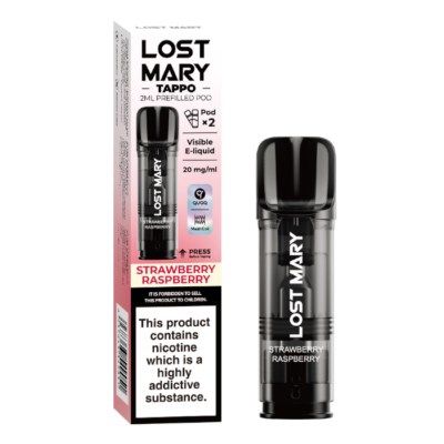 Strawberry Raspberry Lost Mary Tappo Pods