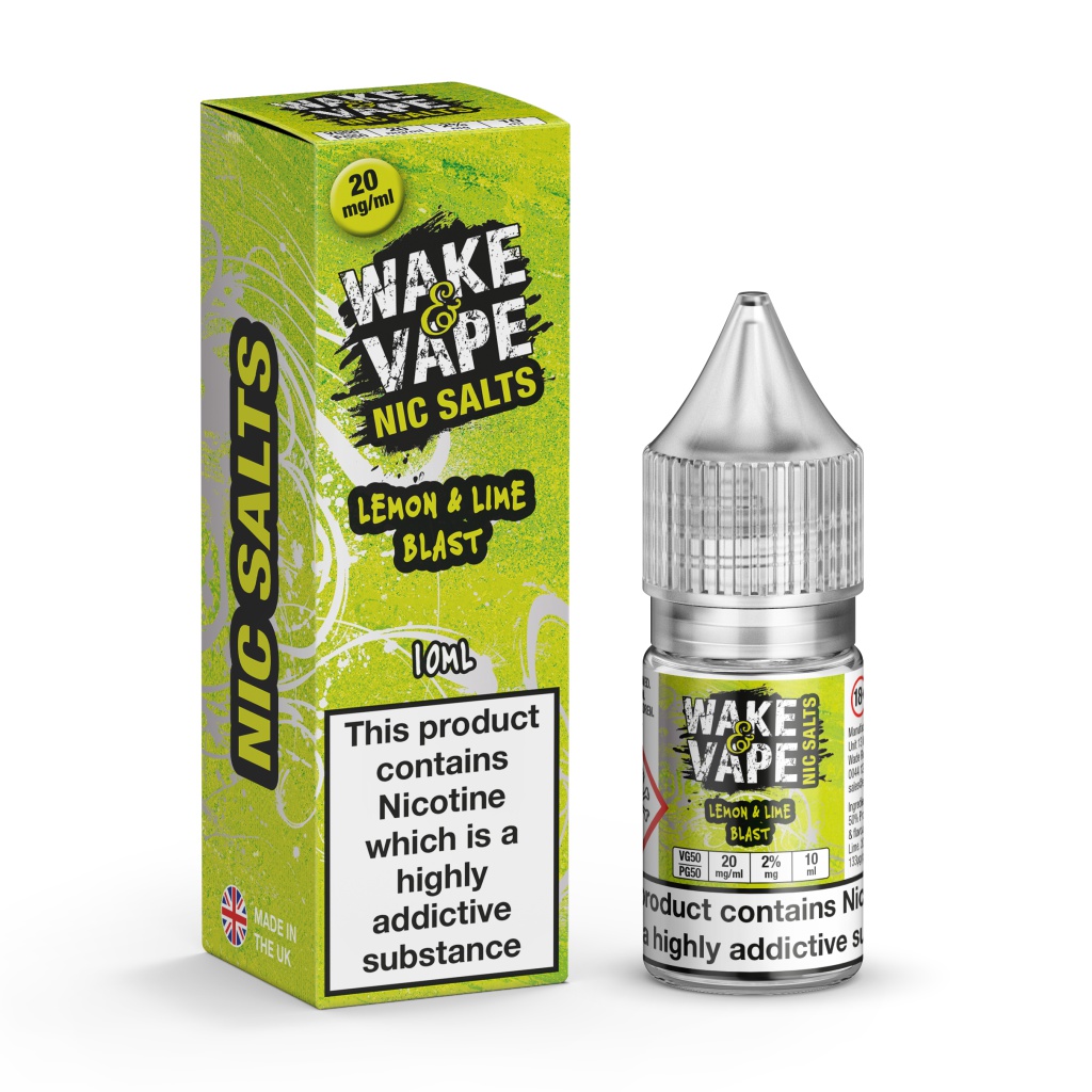 Lemon and Lime Blast Nic Salt by Wake & Vape