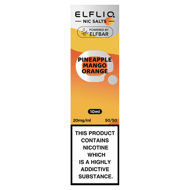 Pinapple Mango Orange Elfliq Nic Salt 10ml by Elf Bar
