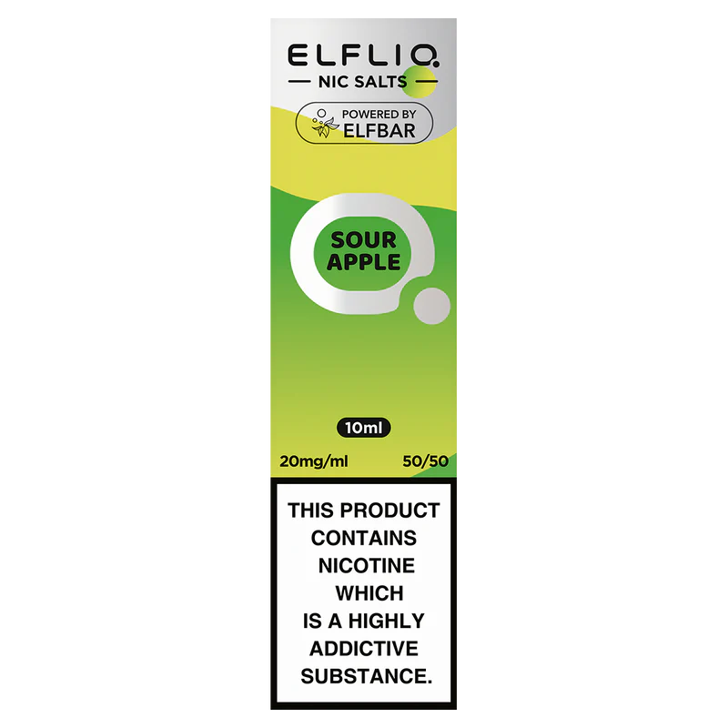 Sour Apple Elfliq Nic Salt 10ml by Elf Bar