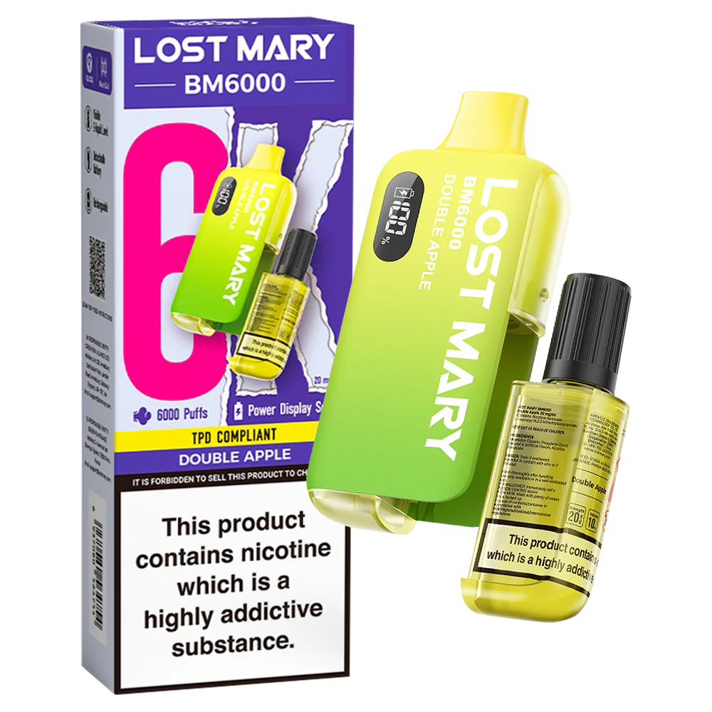 Double Apple Lost Mary BM6000 Big Puff Vape