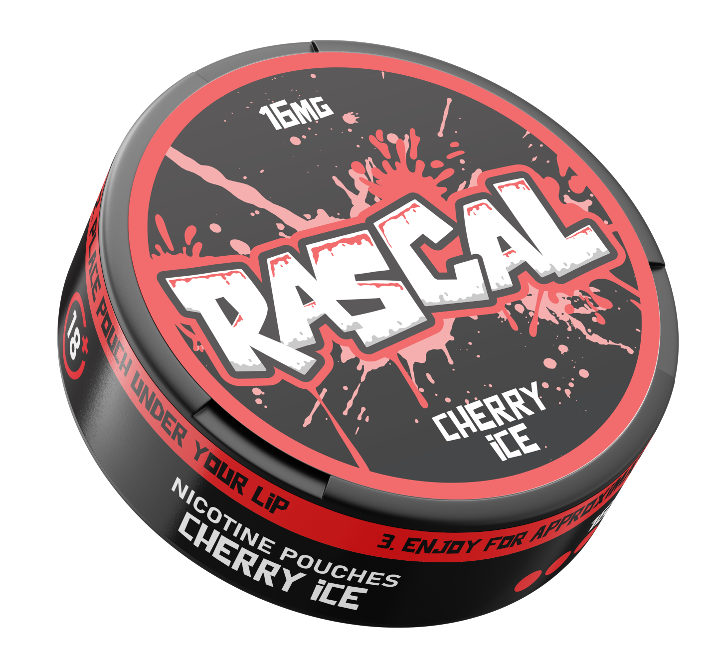 Cherry Ice Nicotine Pouches by RASCAL