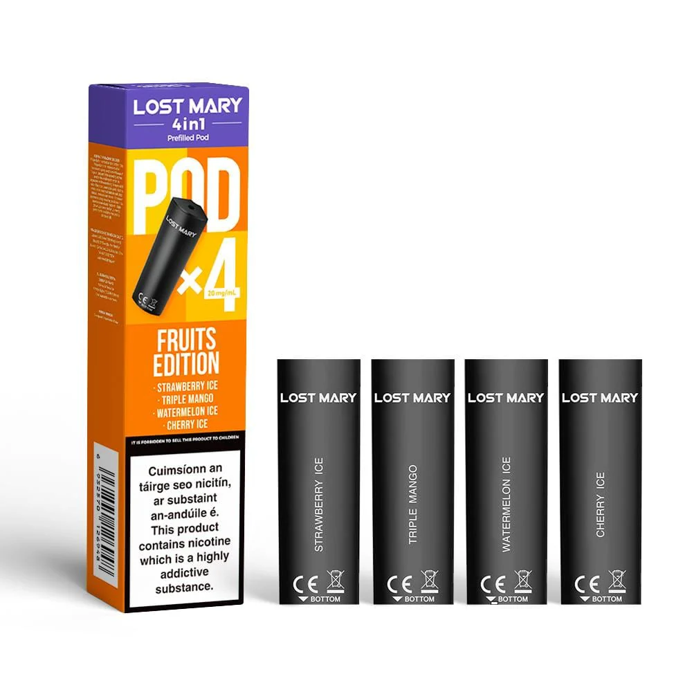 Fruits Edition Lost Mary 4 in 1 Prefilled Pods