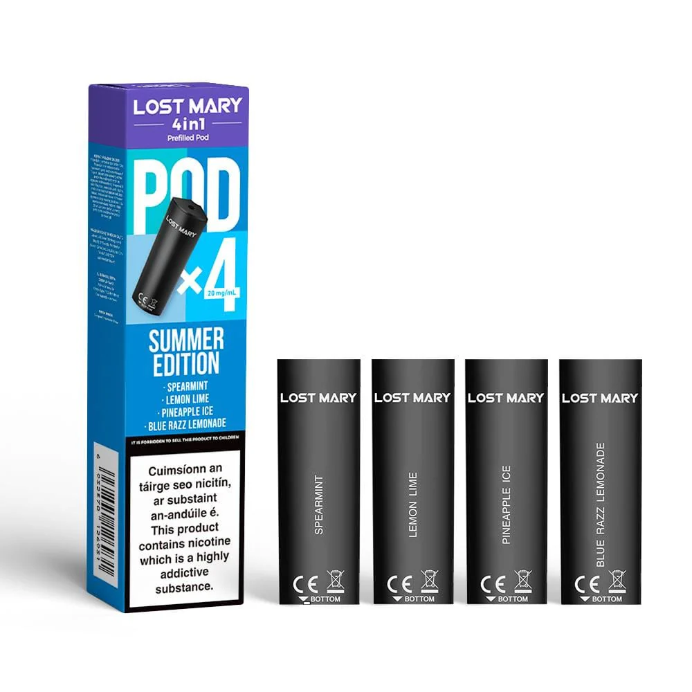 Summer Edition Lost Mary 4 in 1 Prefilled Pods
