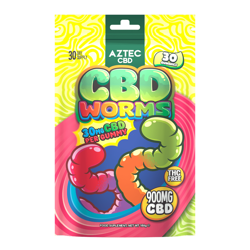 Worms Aztec CBD 900MG Gummies