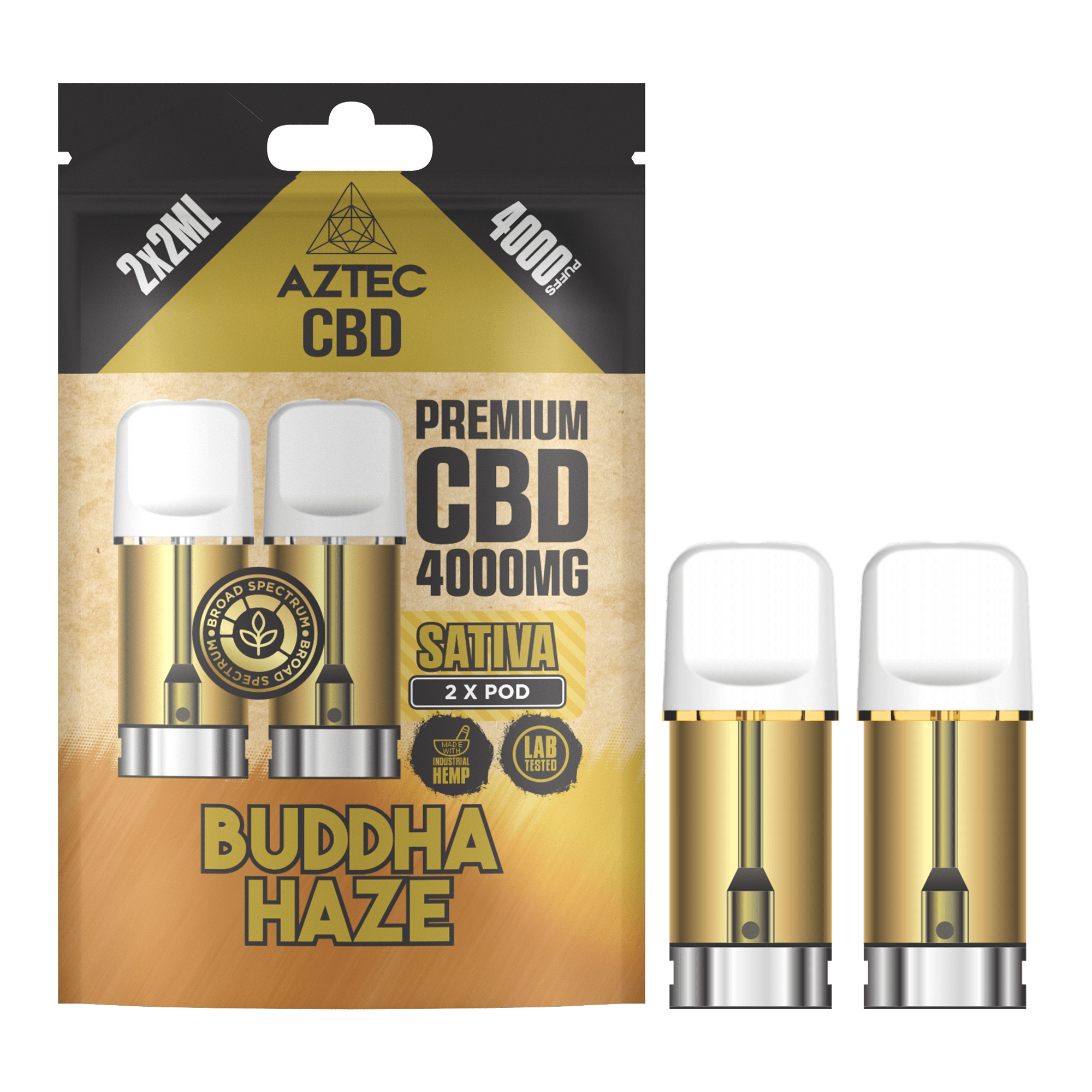 Buddha Haze Aztec CBD 4000mg Pod Refills