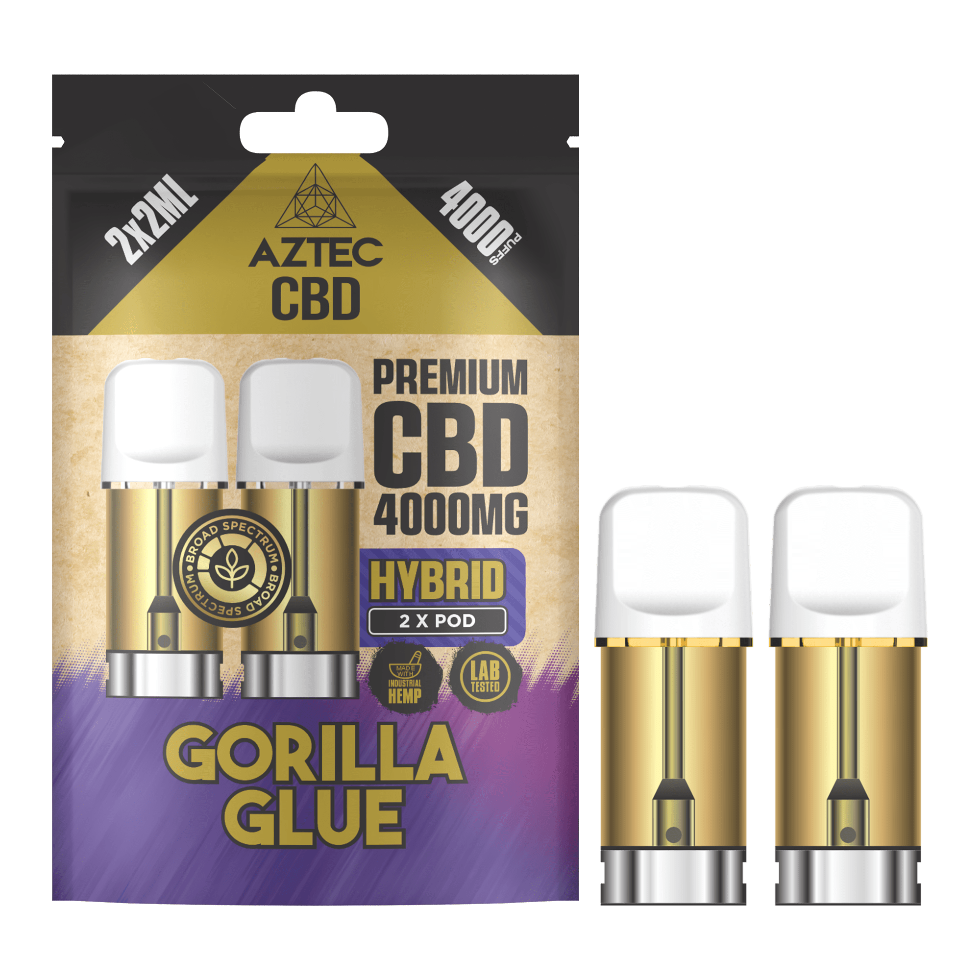 Gorilla Glue Aztec CBD 4000mg Pod Refills