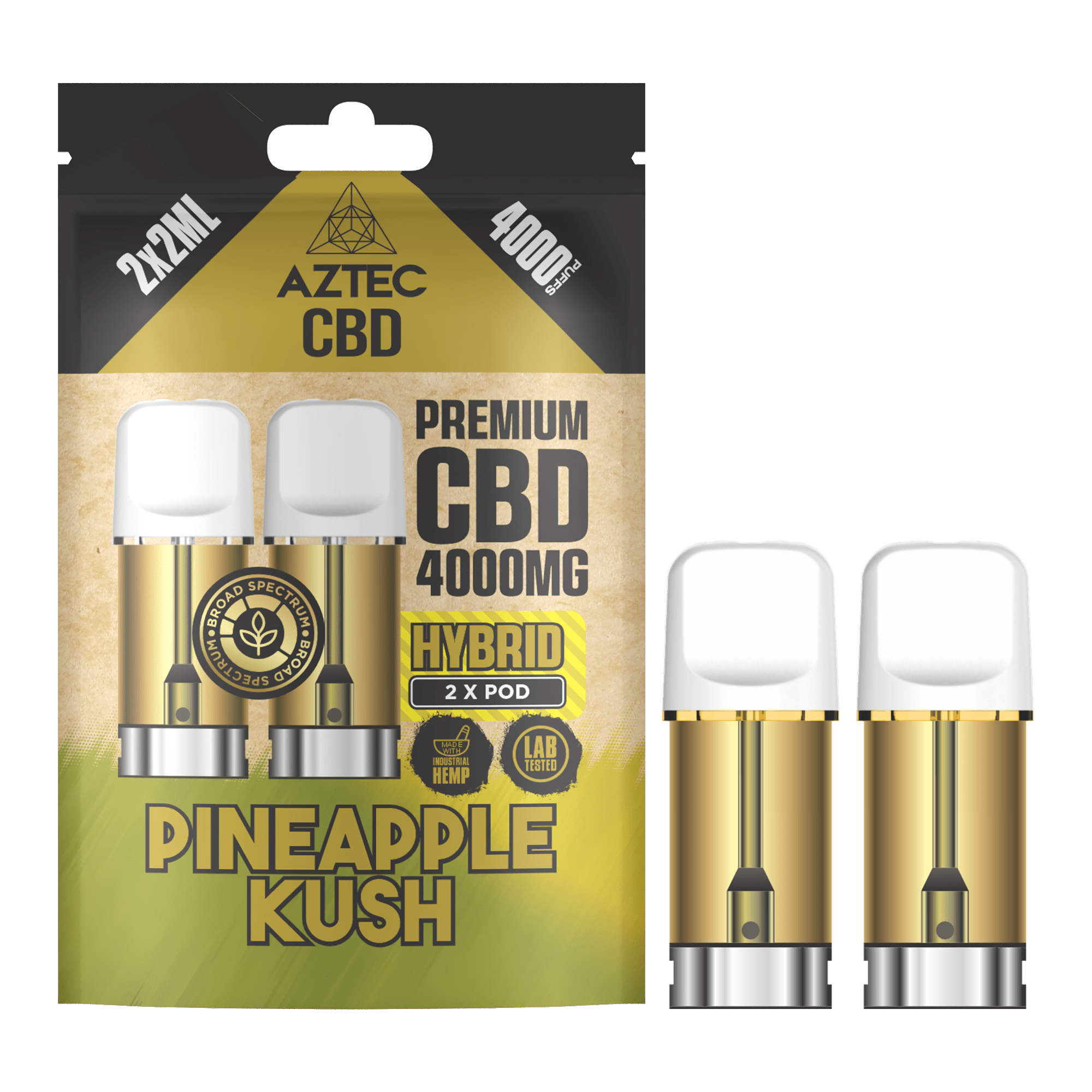 Pineapple Kush Aztec CBD 4000mg Pod Refills