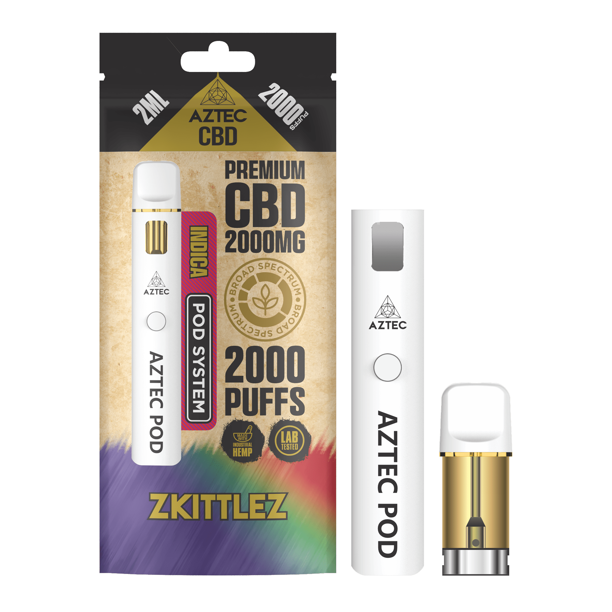 Zkittlez Aztec CBD 2000MG Pod Kit