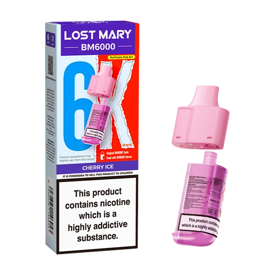 Cherry Ice Lost Mary BM6000 Refill Pod