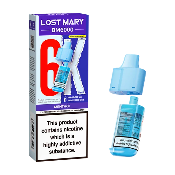 Menthol Lost Mary BM6000 Refill Pod